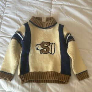 VINTAGE Toddler Letter Sweater Sz 4 PERFECT CONDITION